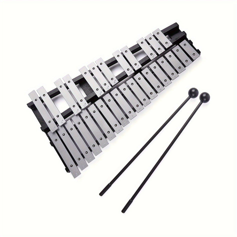 Eavnbaek 30-note pliable glockenspiel xylophone avec maillets et sac de transport