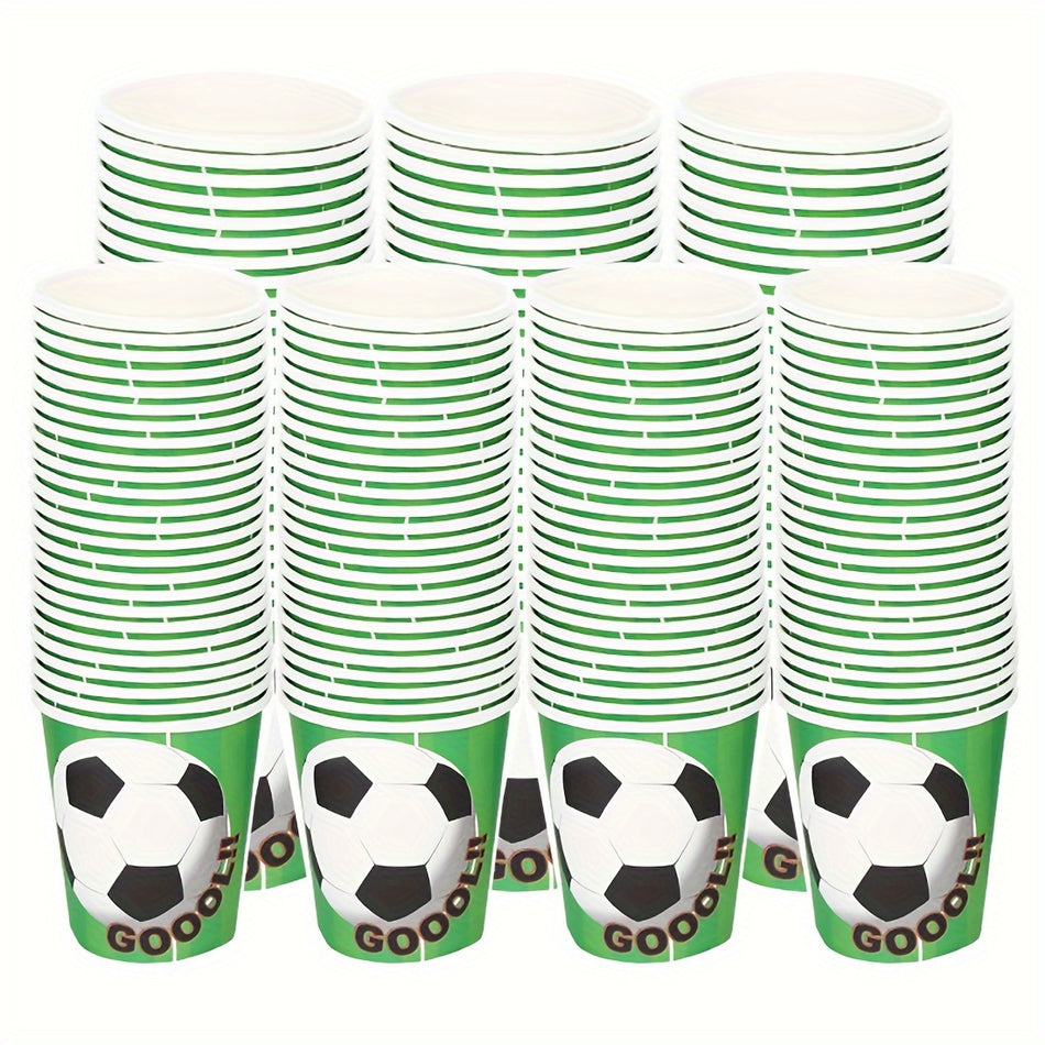 🔵 Football Cup Paper Dessert & Coffee Cups - 10/30/50pcs - Party Supplies - Disposable - Cyprus
