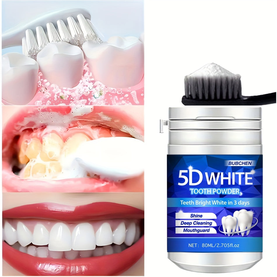 Bubchen 5d White-dents-dents 80 ml - Whitage des dents hypoallergéniques et respiration fraîche