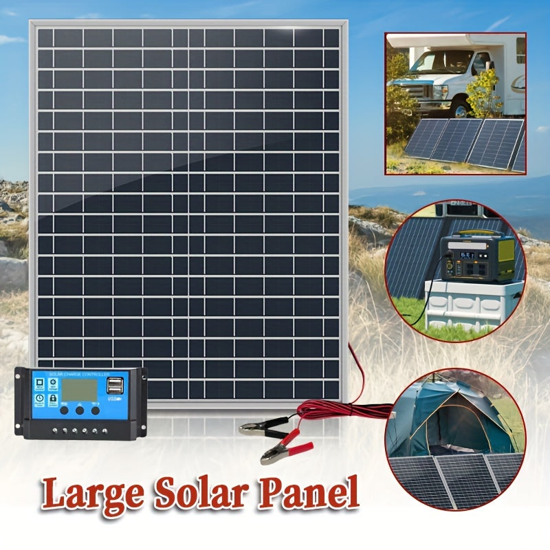 20W Portable Solar Panel Kit with Versatile Charging Options for Outdoor Adventures