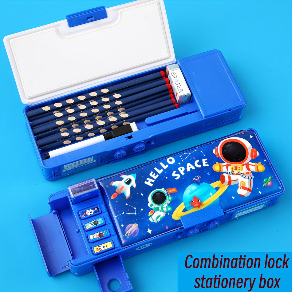 Multi-Function Pencil Box with Lock - Cyprus