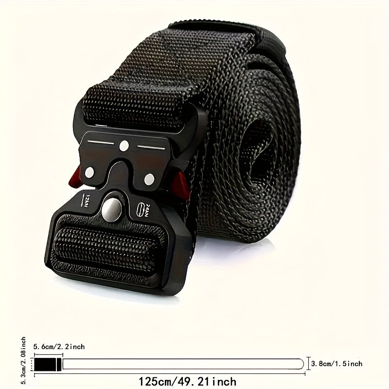 Ceinture pour hommes multifonction tactique - durable, polyvalent, parfait pour les aventures en plein air