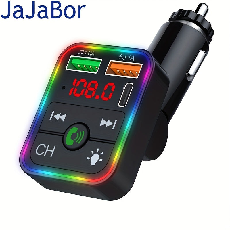 JaJaBor Rotatable FM Transmitter Car Wireless Handsfree U Disk MP3 Player - Cyprus