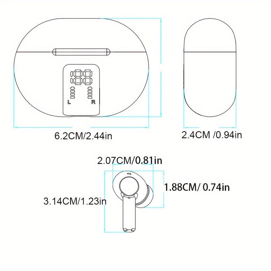 Translator Earbuds 144 Language Real Time 2-Way Translation Earbuds, Portable Translation Headset With APP For Music And Calling - Cyprus