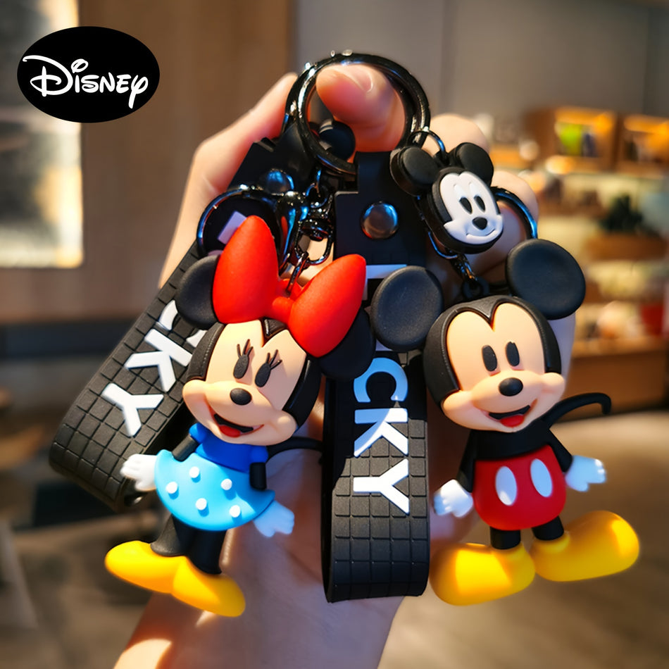🔵 Mickey Minnie ve Donald Duck Keychain - Kıbrıs