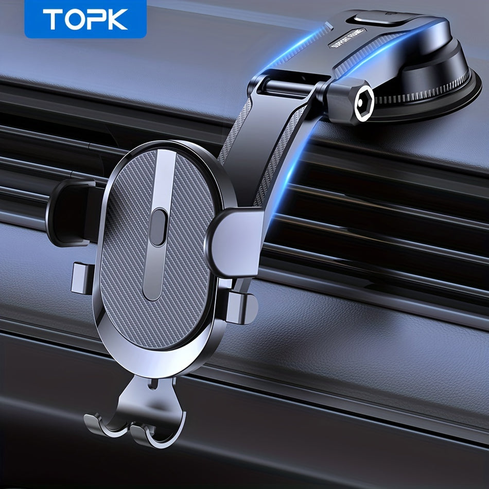 Topk Car Phone Holder Mount: Secure & Waterproof Dashboard Mount