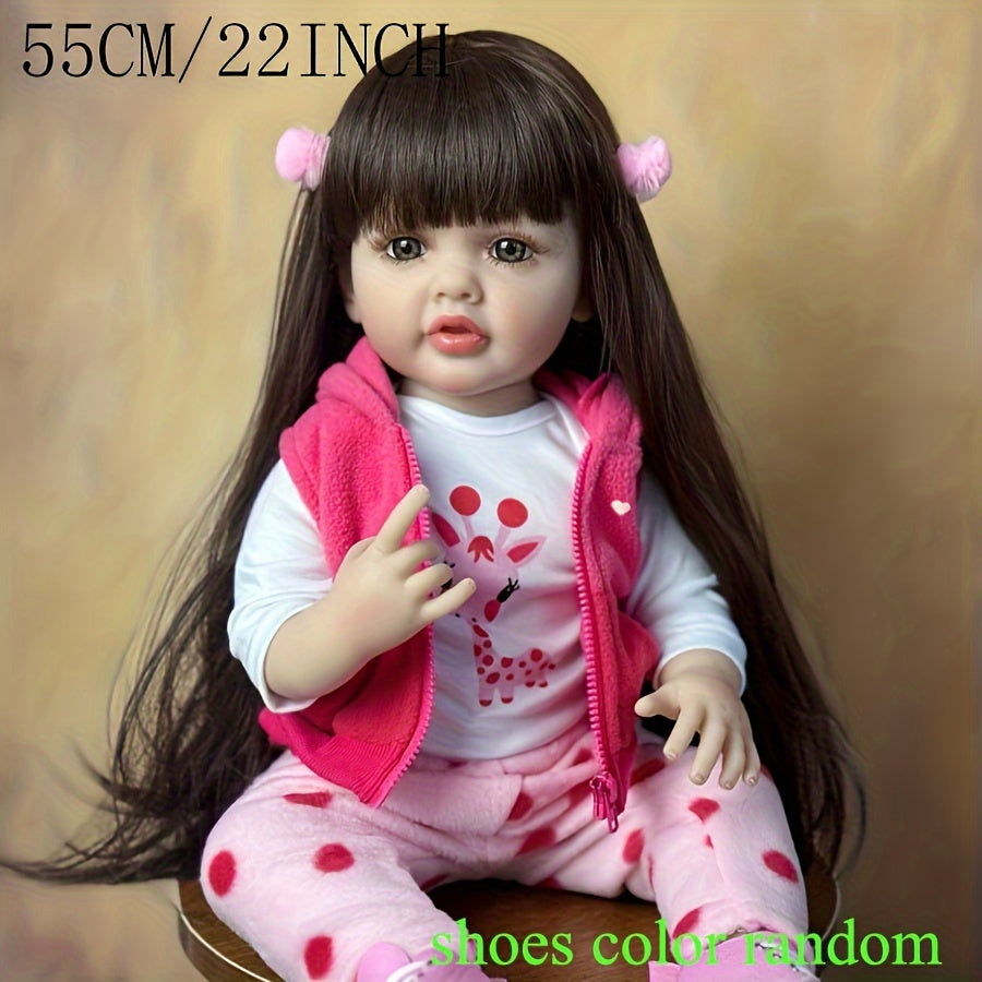 22 "Full Silicon Reborn Baby Girl Doll, Vinyl Bad Spielzeug - Zypern