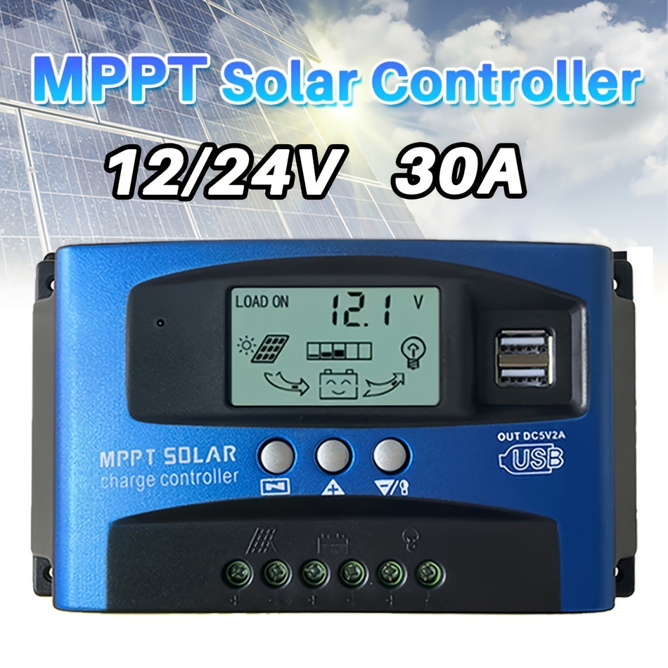 Solar Controller MPPT 100A LCD Display Ladegerät 12V 24 V Dual USB - Zypern