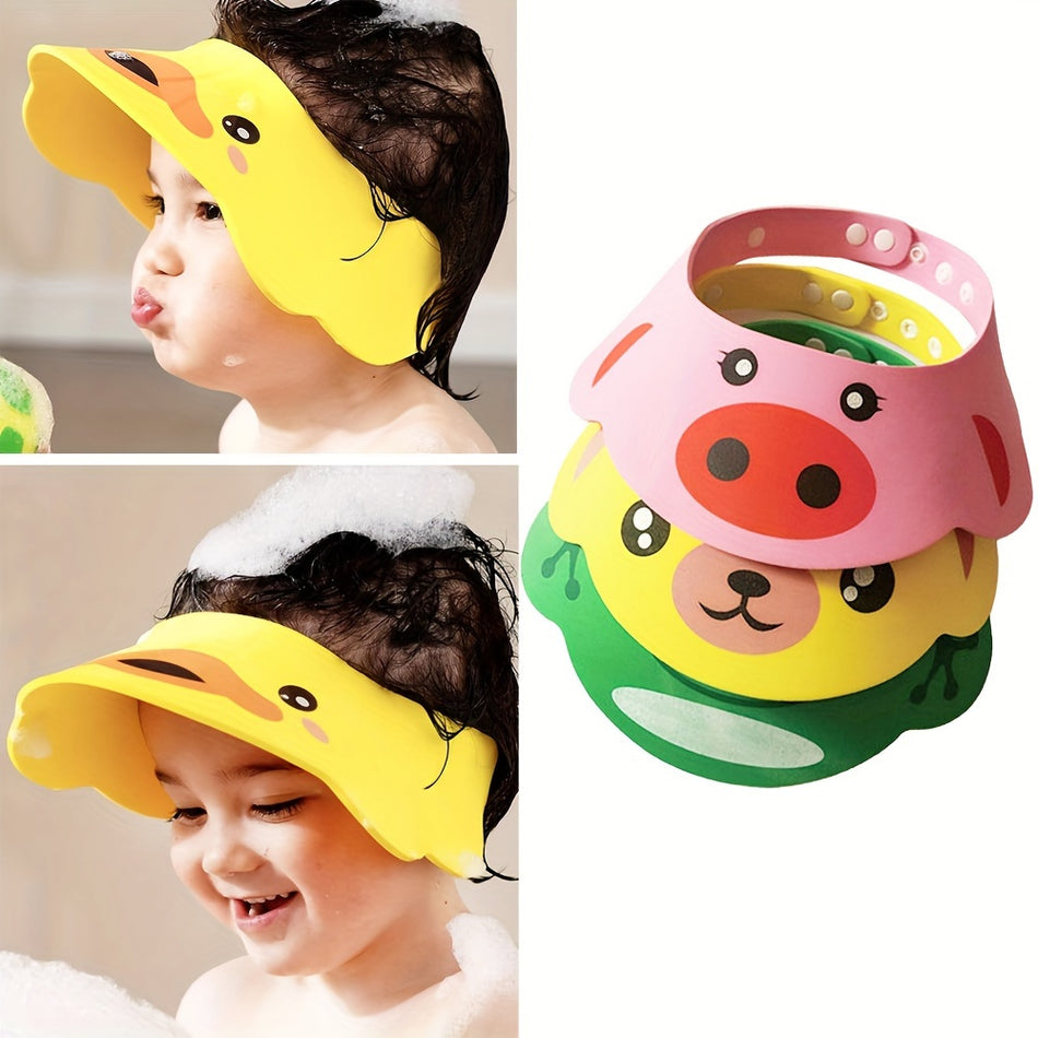 Cartoon Shower Cap for Kids | Waterproof & Adjustable | EVA Material | Super Soft Foaming | Easy to Adjust