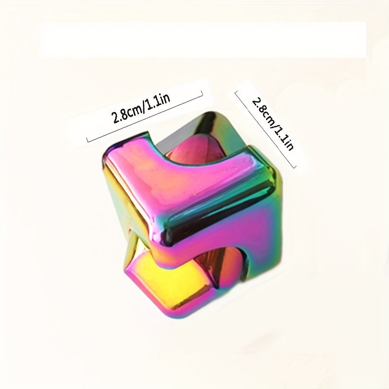 Magic Dice Metal Cube Fidger Spinner - Παιχνίδι Rainbow antistress EDC - Κύπρος