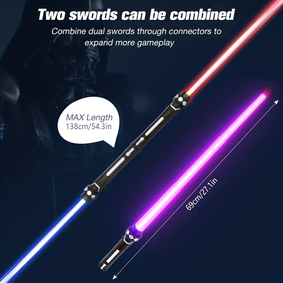 LED Two-in-one Laser Sword War Light Toy with Sound - Cyprus