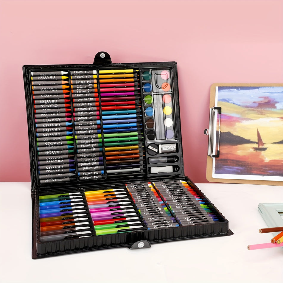 168-Piece Art Set for Teens and Adults - Professional Drawing and Painting Kit - Cyprus