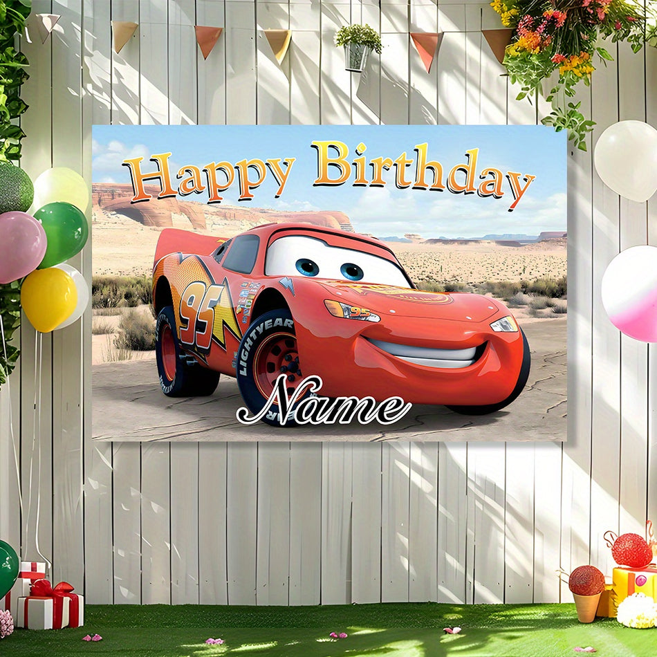 Disney Autos Lightning McQueen Wüstenrennen Alles Gute zum Geburtstag Hintergrund 