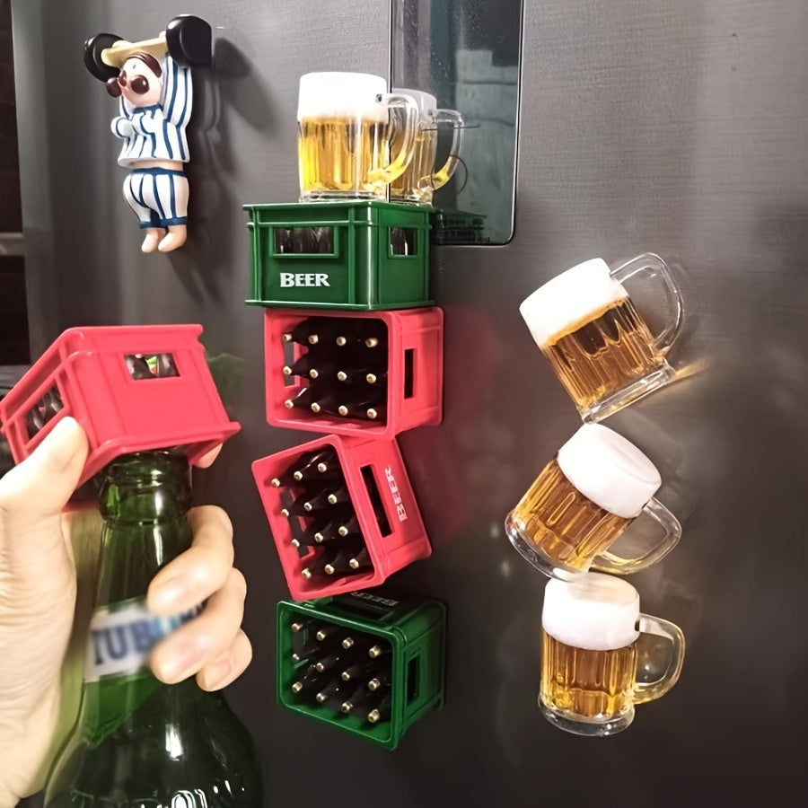 Cartoon Beer Bottle Opener with Magnetic Suction - Cyprus