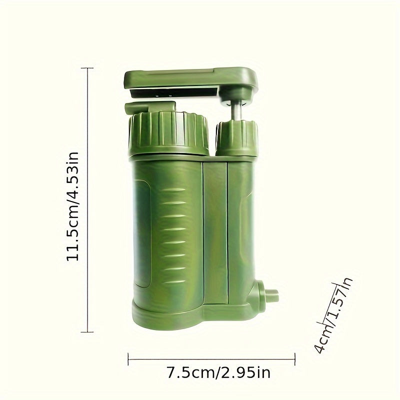 Paille de filtre à eau portable - bouteille de purification extérieure essentielle