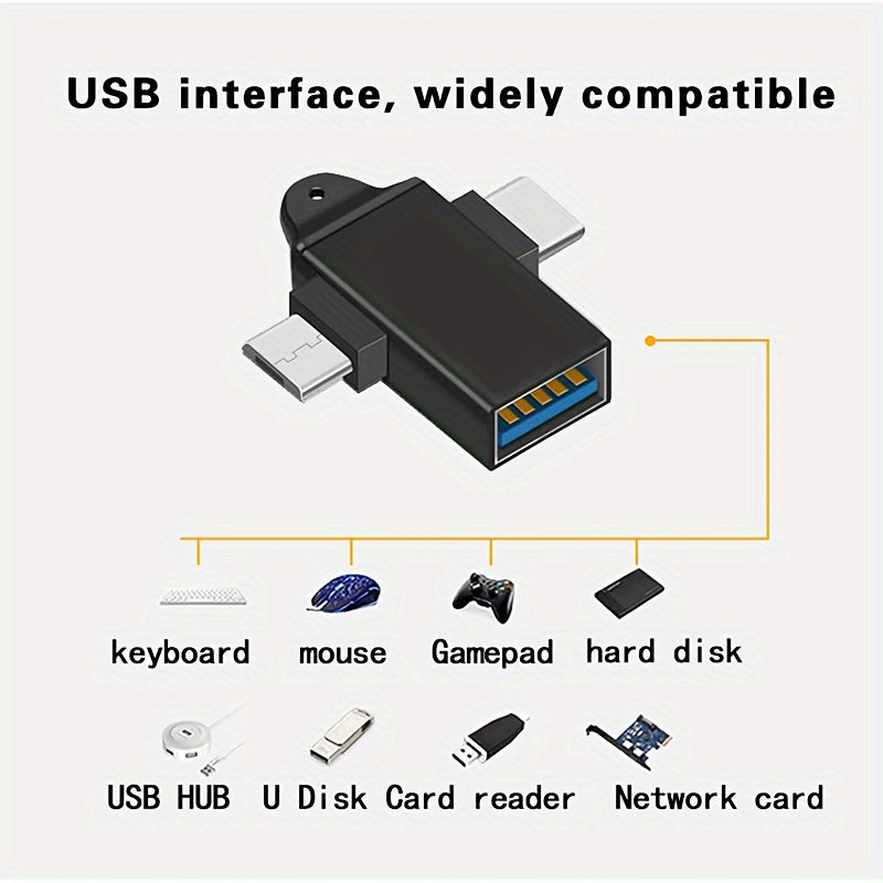 Vielseitiger 2-in-1-OTG-Adapter für Mediengeräte-Zypern