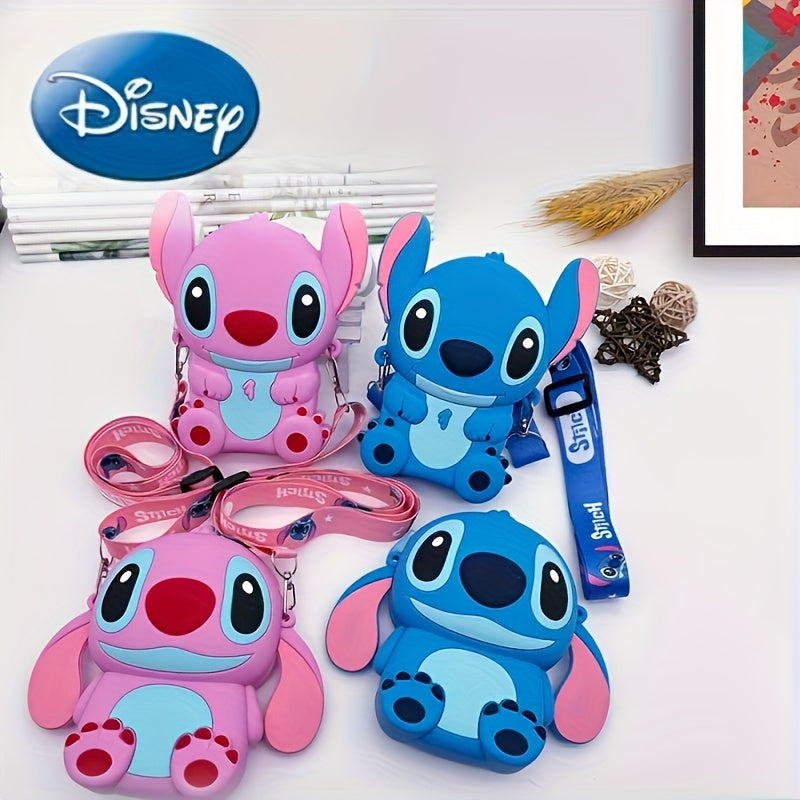 Симпатичный мультфильм Stitch Силиконовая сумка с поперечным телом - Кипр