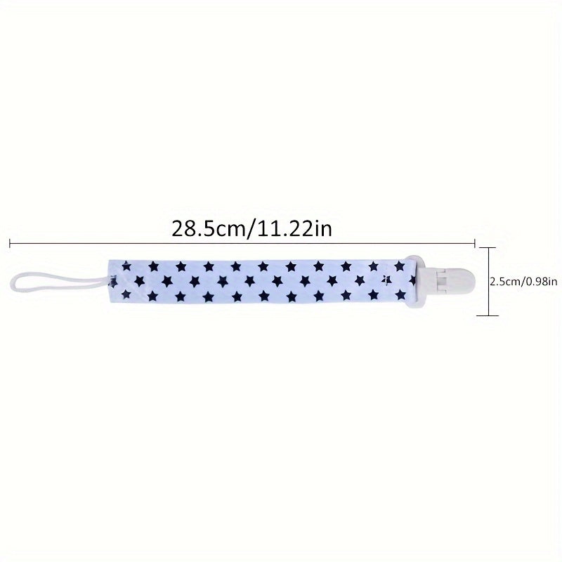 Weiche Baby -Schnullerkette - sanfte Stoff -Sooth -Clips für bequeme Befestigung, effektive Nippel -Anti -Droge