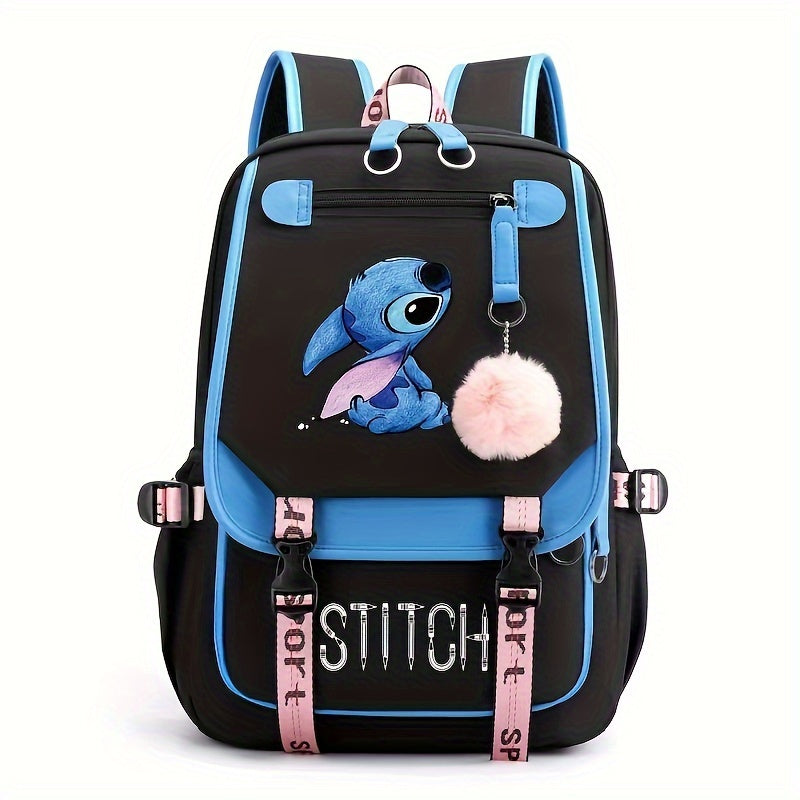 Nylon -Rucksack zum Stitch -Thema mit Tablet -Fach - Fun & funktionales Cartoon -Design - Zypern