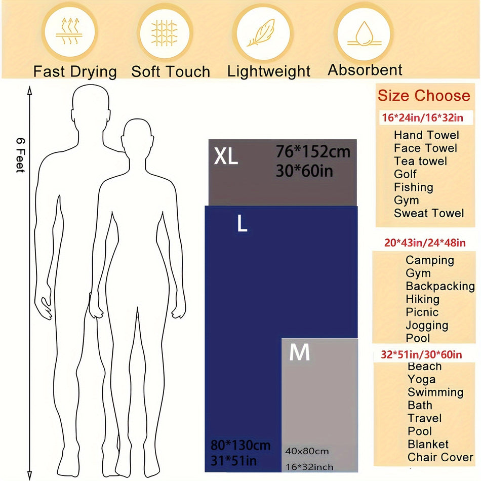 Luxuriös absorbierende Mikrofaser -Strandtuch - Zypern