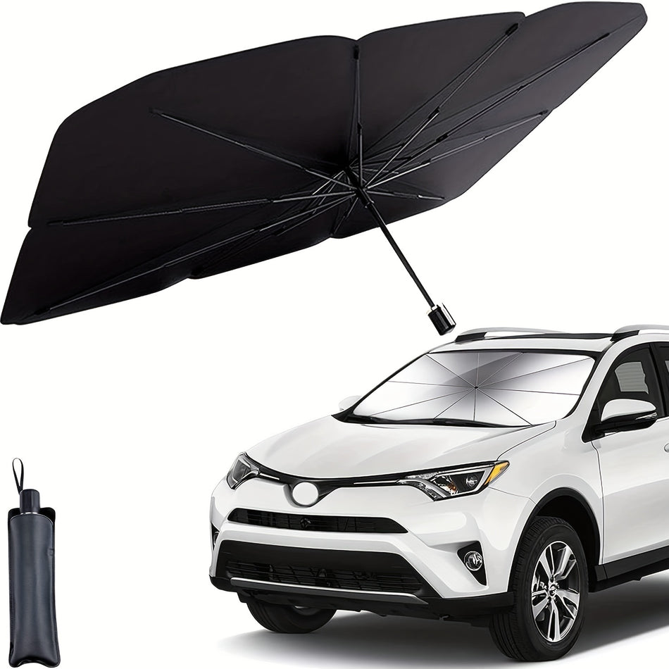 Steel Foldable Automobile Umbrella Sunshade - Cyprus