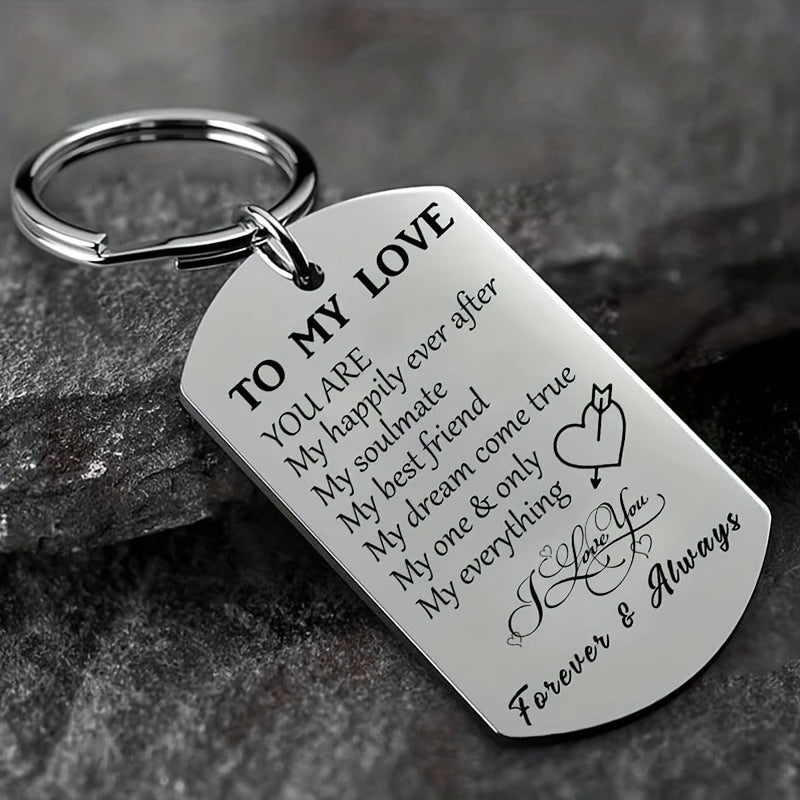 Love Bond Stainless Steel Key Chain Ring - Cyprus