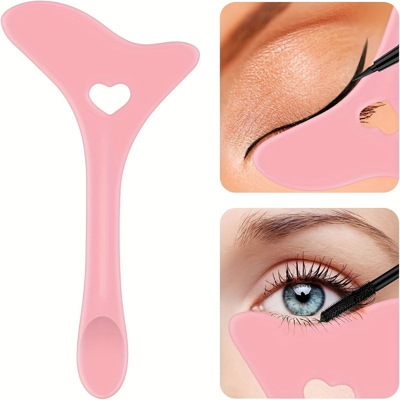 1pc, Reusable Silicone Eyeliner And Mascara Shield - Multi-purpose Makeup Tool For Easy Application