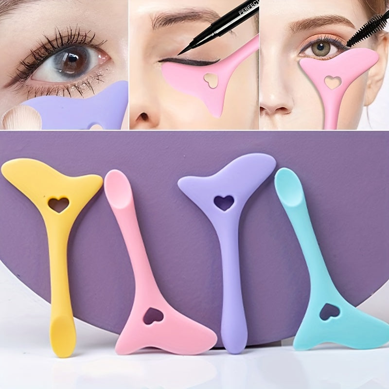 1pc, Reusable Silicone Eyeliner And Mascara Shield - Multi-purpose Makeup Tool For Easy Application