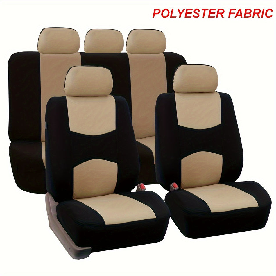 Breathable Polyester Mesh Car Seat Cover Set - Universal Fit - Cyprus