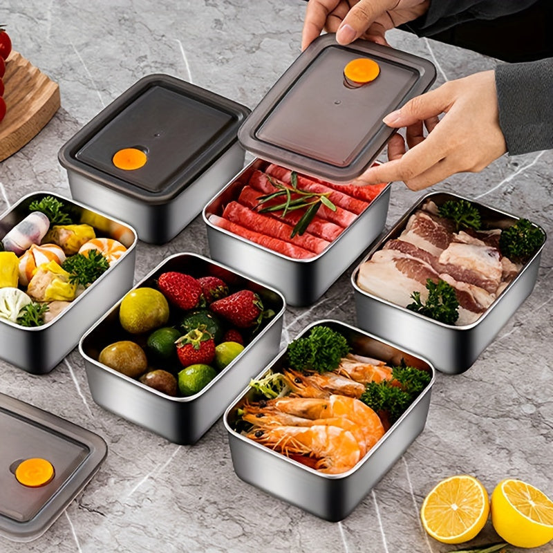 Stainless Steel Leak-Proof Food Storage Containers – Reusable Square Design