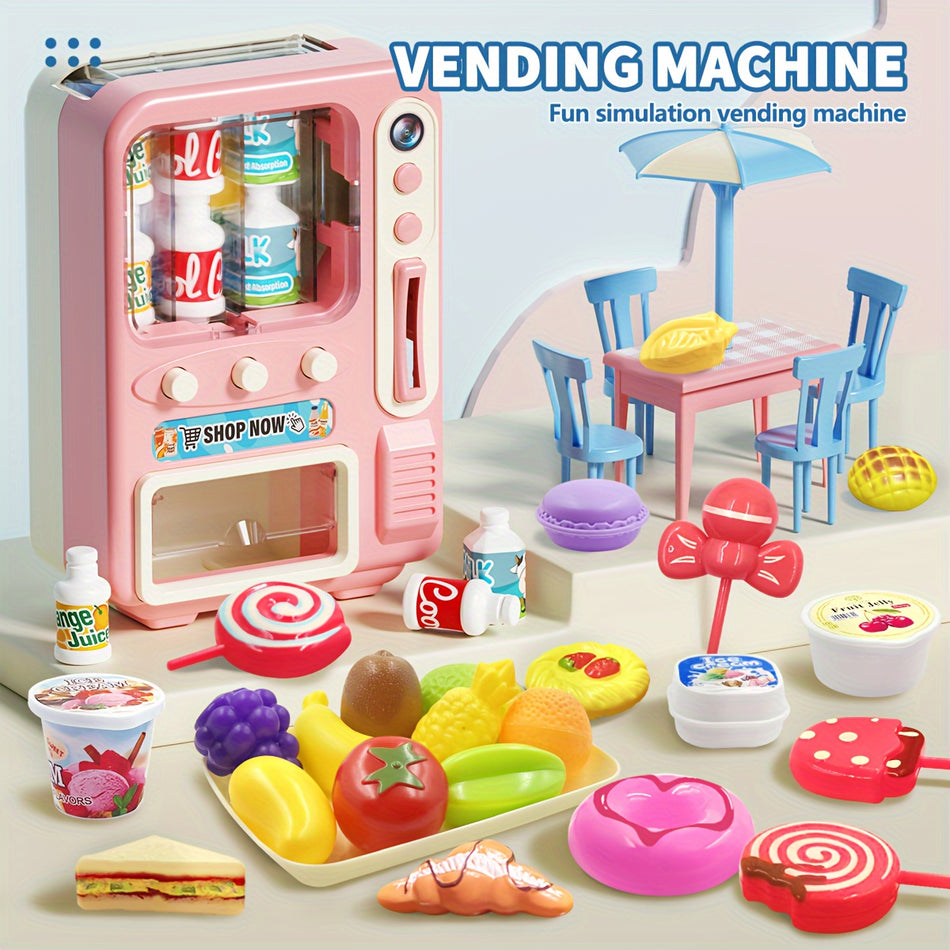 Tuseang Playtime Vending Machine Set με λειτουργίες ποτών και παιχνίδια φρούτων - Κύπρος