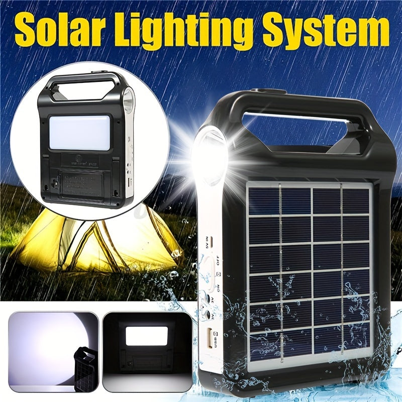 Portable Solar Generator USB Charger & LED Lamp Kit - Cyprus