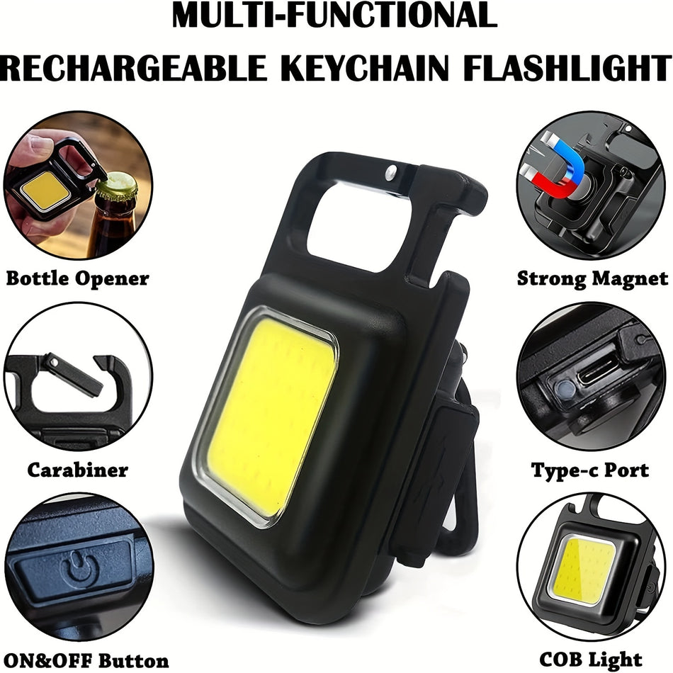 Cyprus USB Mini COB Work Light: Portable Keychain Outdoor Light