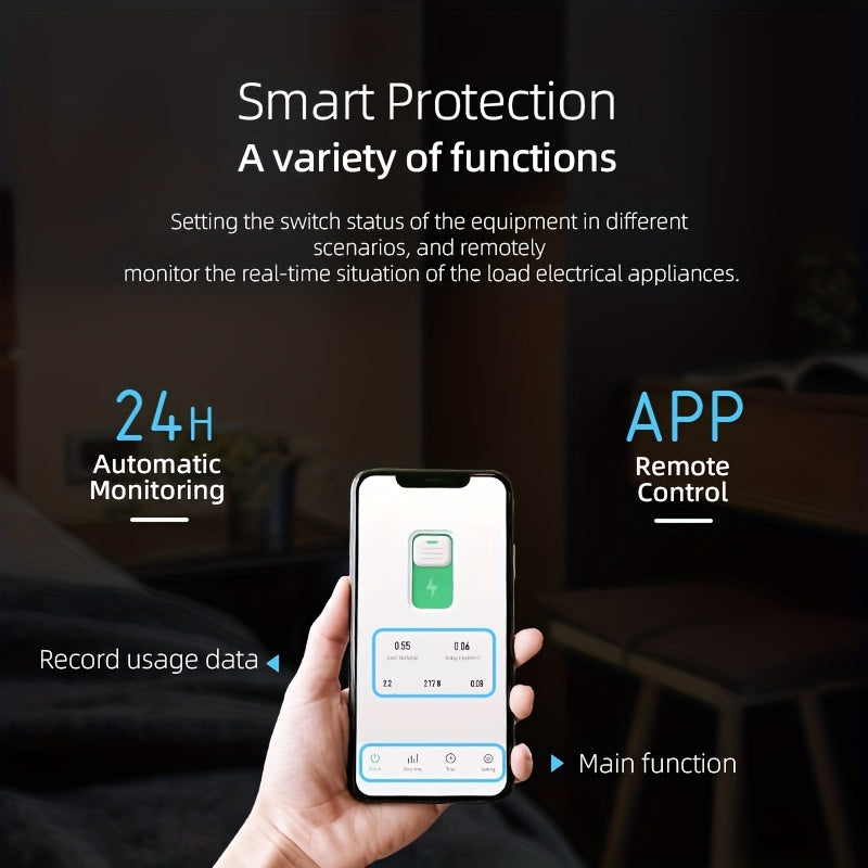 Tuya WiFi Smart Switch Breaker with Remote Control & Timer Function