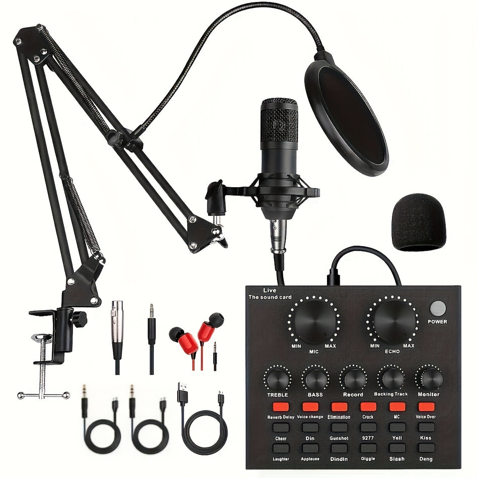 BM800 Podcast Equipment Bundle with V8 Sound Card - Cyprus