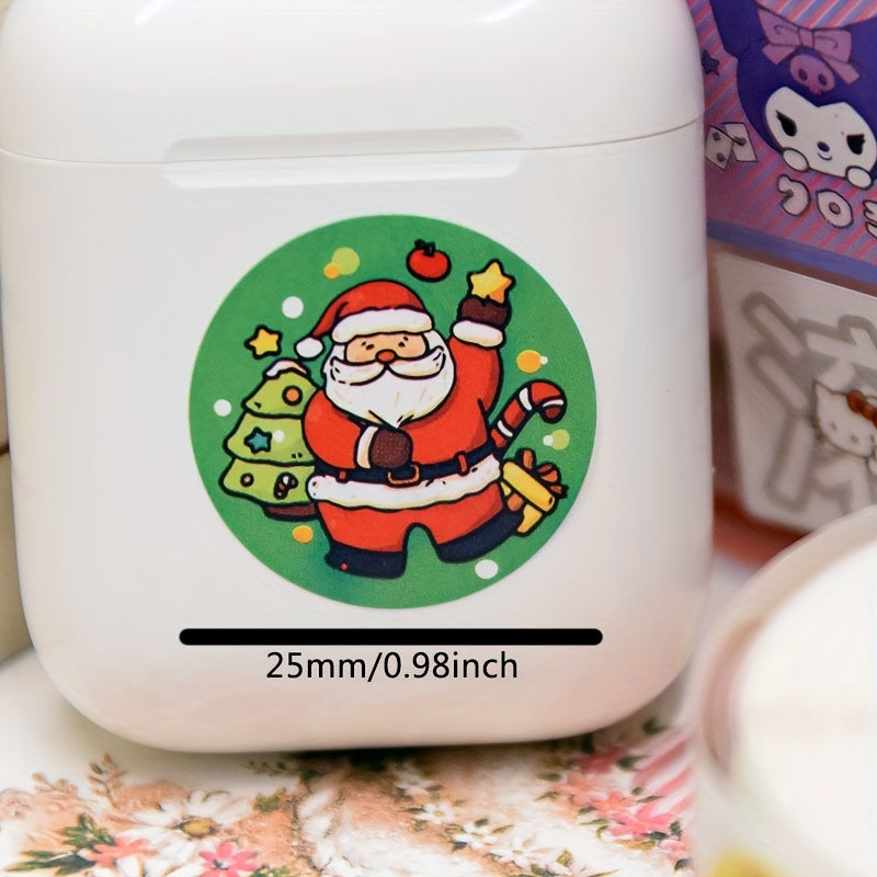 Cartoon Christmas Theme Gift Label Stickers - Cyprus