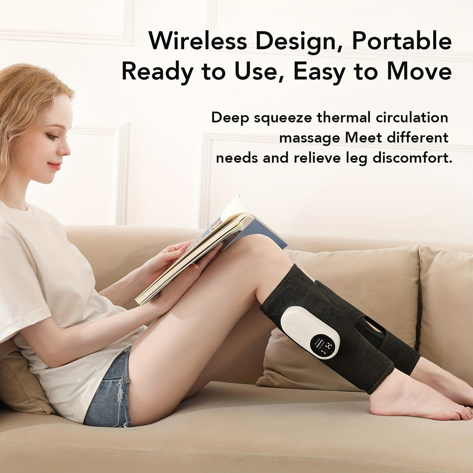 Rechargeable Cordless Leg Massager With Heat - USB Charging, Perfect Gift for Parents - Cyprus