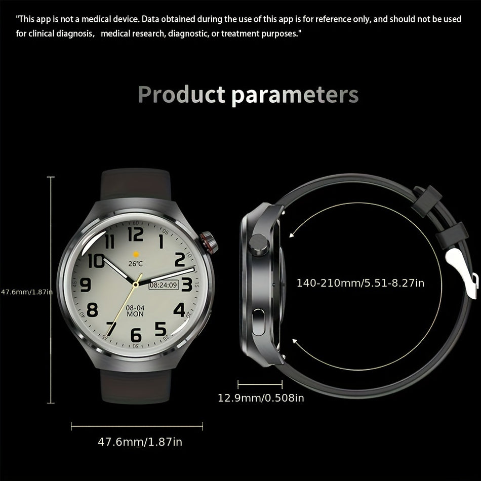 Maoyuan 2024 New Smart Watch, Herren Watch, 4 Pro -NFC -GPS -Sportstrecke AMOLED 466 * 466 HD - Zypern