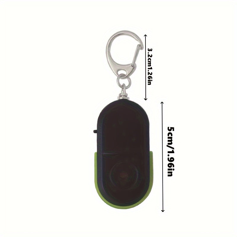 Anti-Lost Alarm Key Finder Locator Keychain with Whistle Sound and LED Light - Cyprus