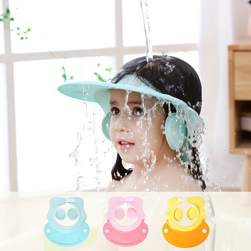 Baby Shower Cap 🚿 Adjustable Shampoo Protection Hat for Children