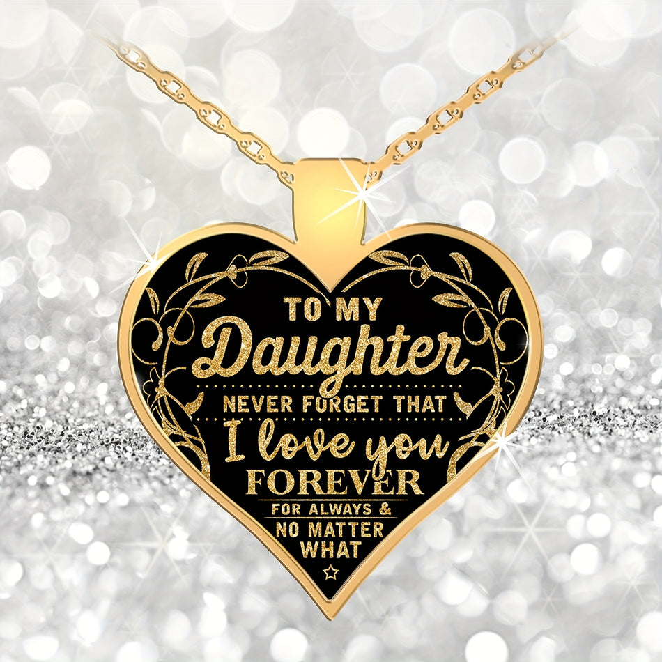 To My Daughter Heart Pendant Necklace - Cyprus