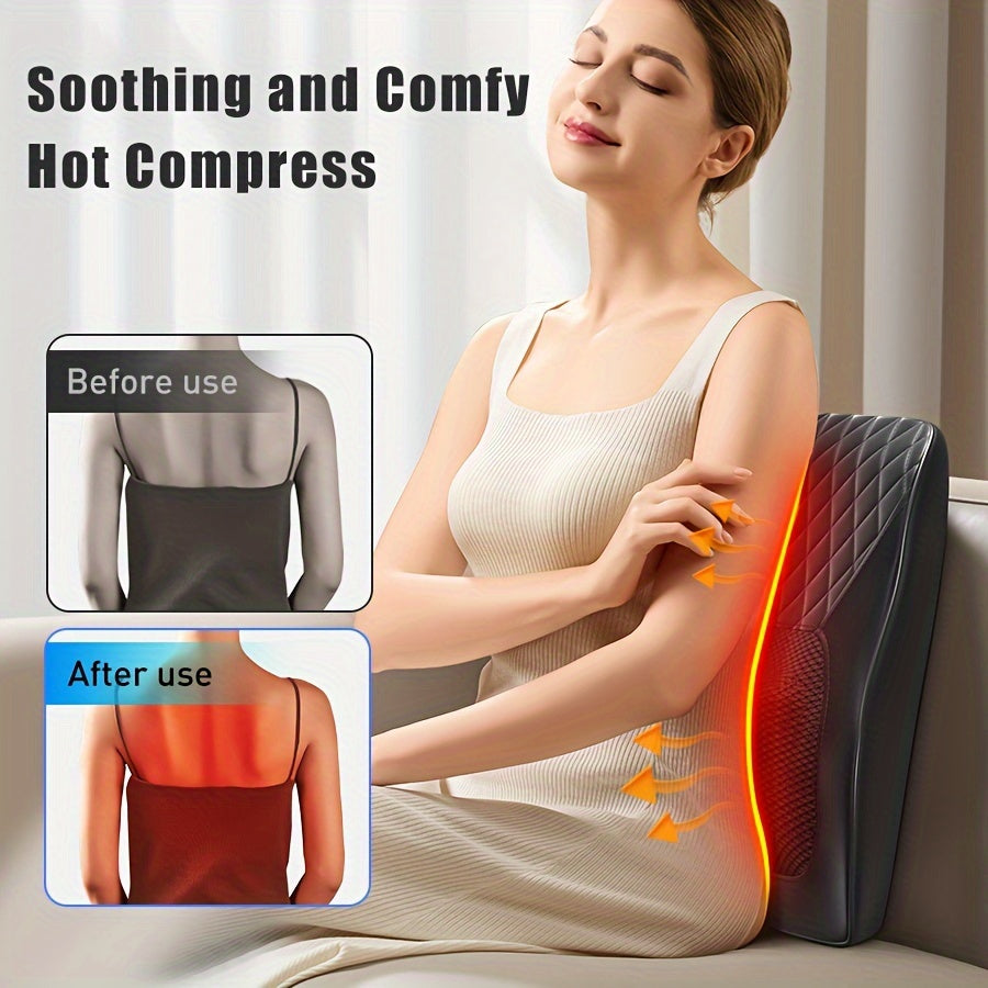 3D Kneading Massage Pillow with Heat - Best Holiday Gift for Neck, Back, Shoulder, Leg Massage - Cyprus