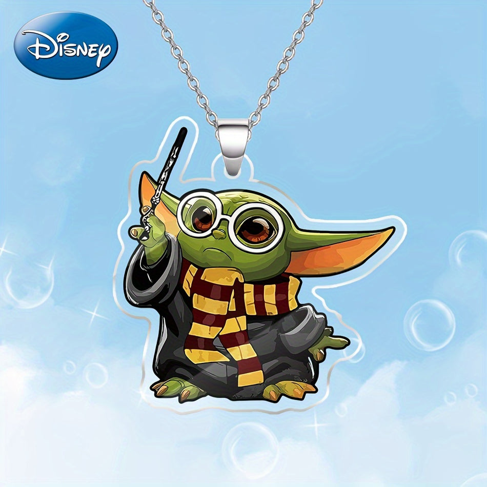 Mandalorian Yoda Baby 2D Acrylic Necklace - Fashionable & Cute - Cyprus