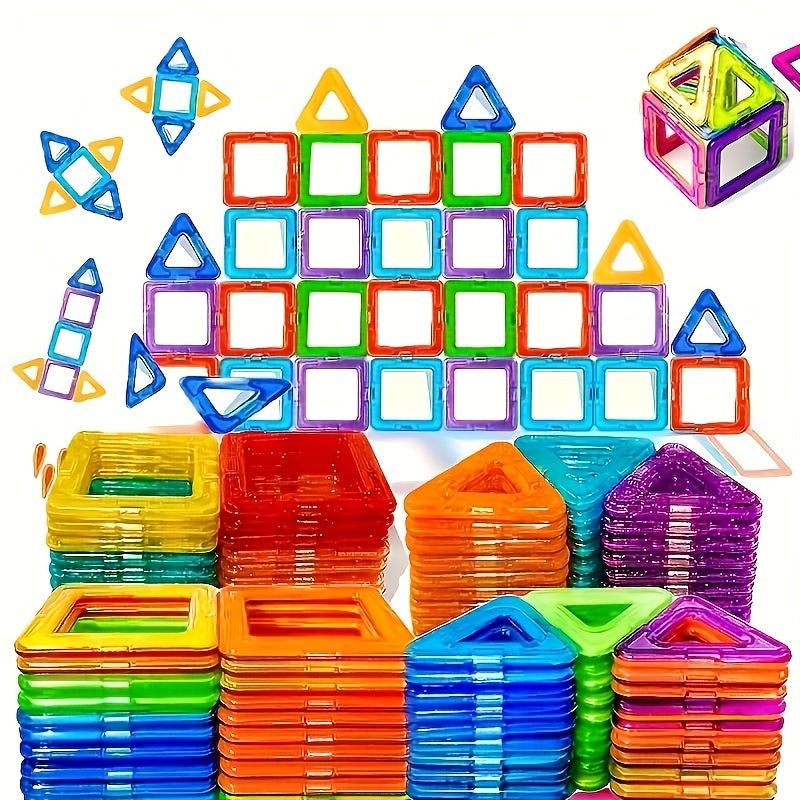 Ruoclris Magnetic Building Blocks Set - Big & Mini DIY Construction Toys for Kids