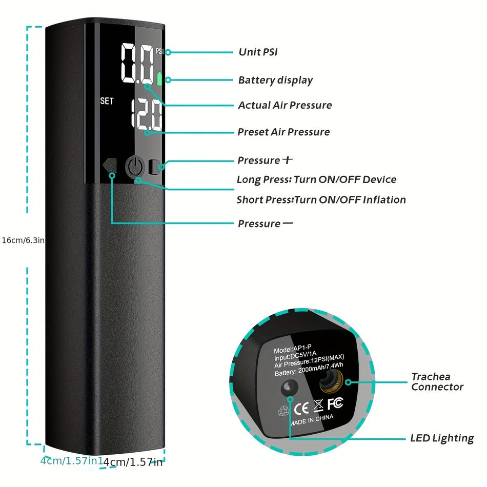 Smart Electric Ball Pump με οθόνη LCD και φως LED - Κύπρο