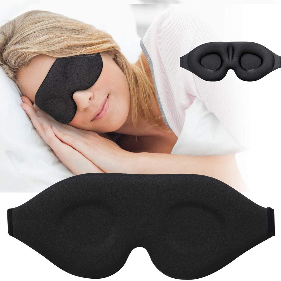 Luxury 3D Contoured Eye Mask - Ultimate Comfort & Light Blocking 🌙