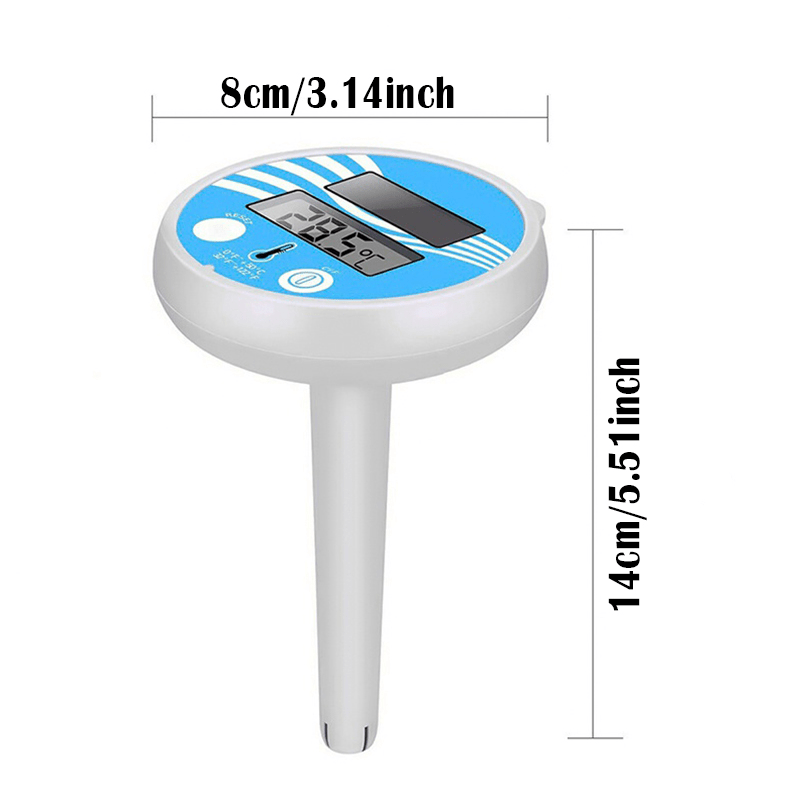 Digitales schwimmendes Thermometer mit zyperner Solarantrieb