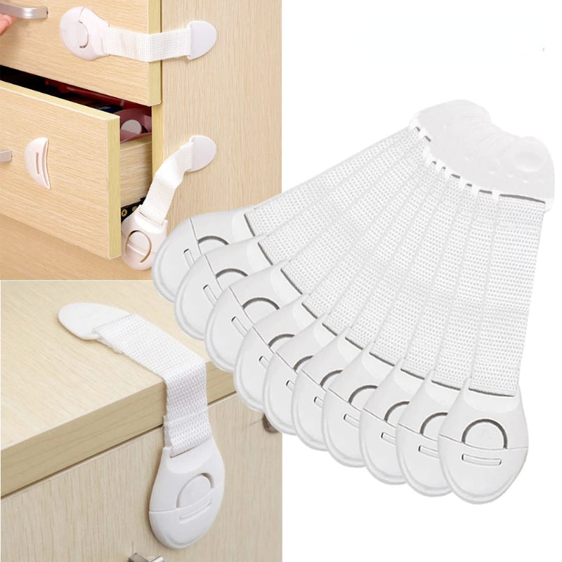 5/10pcs Kindersicherheitsschrank Schloss Baby Proof Security Protector Schubladen Türschrank Schloss Plastikschutz Kinder Sicherheitstür Schlösser Weihnachten, Halloween, Thanksgiving Day Geschenk