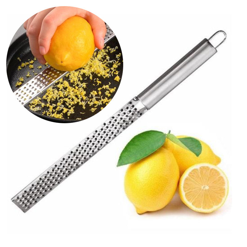 Stainless Steel Cheese Shredder & Fruit Peeler - Long Handle, Portable Design - Cyprus