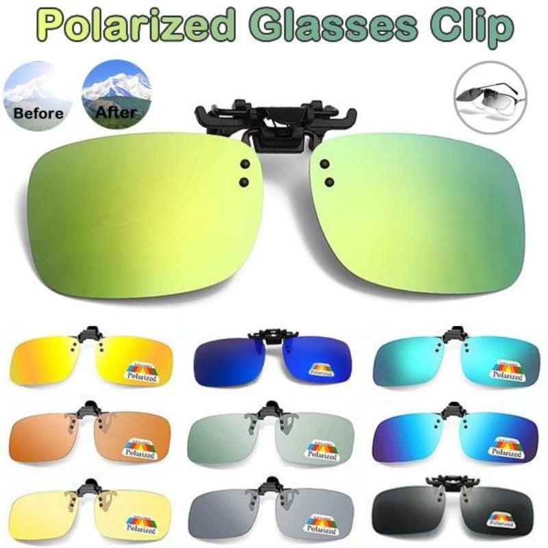 Cyprus Clip-on Polarized Night Vision Sunglasses: Enhance Your Vision for Safe Driving!